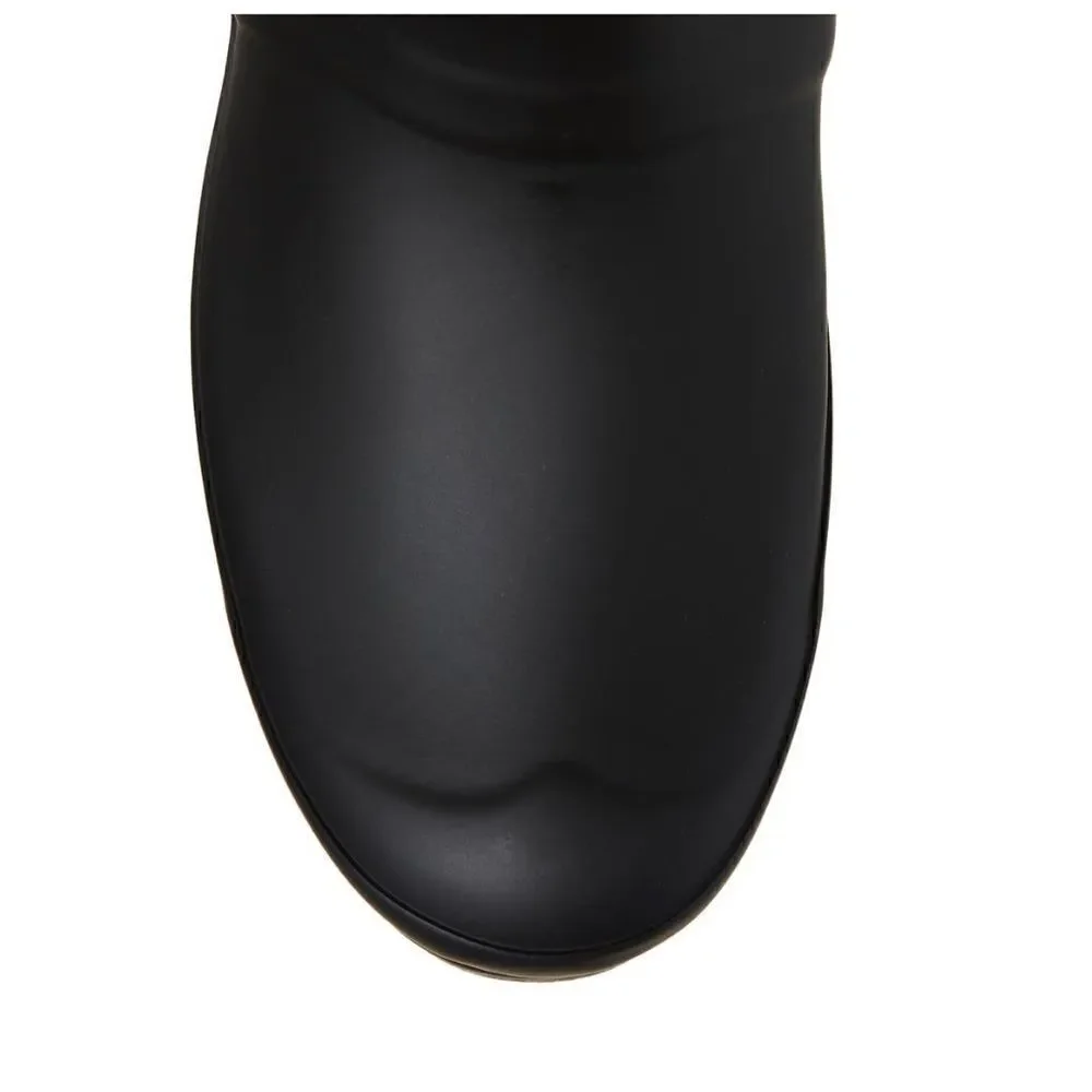 HUNTER Original Short‎ Back Adjustable Rain Boot, BLACK GRAY, Size 9, NWT
